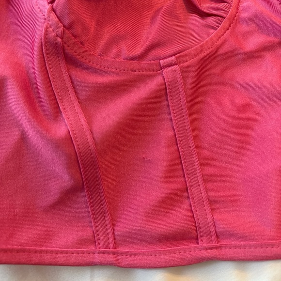 Women's Y2K fashion bright Pink cropped Top: party going out - Picture 4 of 4